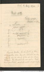 Seite 9, Tagebuch "Schottergrube bei Ossarn (hallstattzeitlich) altbronzez. Gräberfeld (NHMW-PRAE-BBB-19)